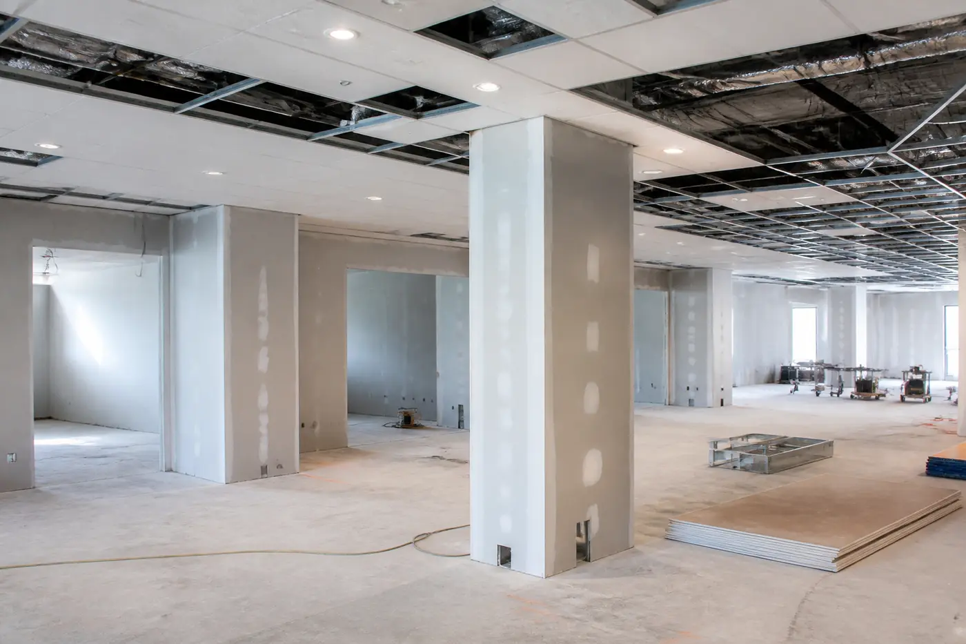 Commercial fit-out progress